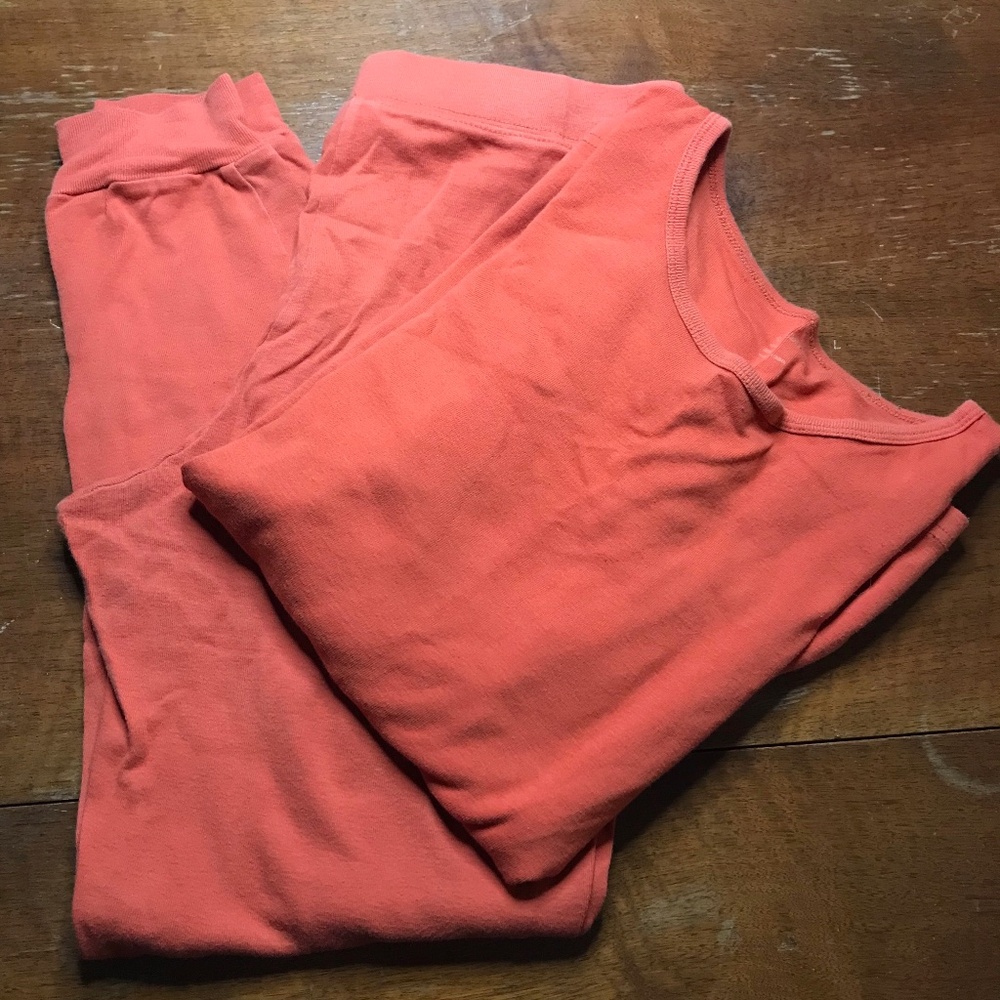 Leveret Pumpkin Orange Mens Small PJs